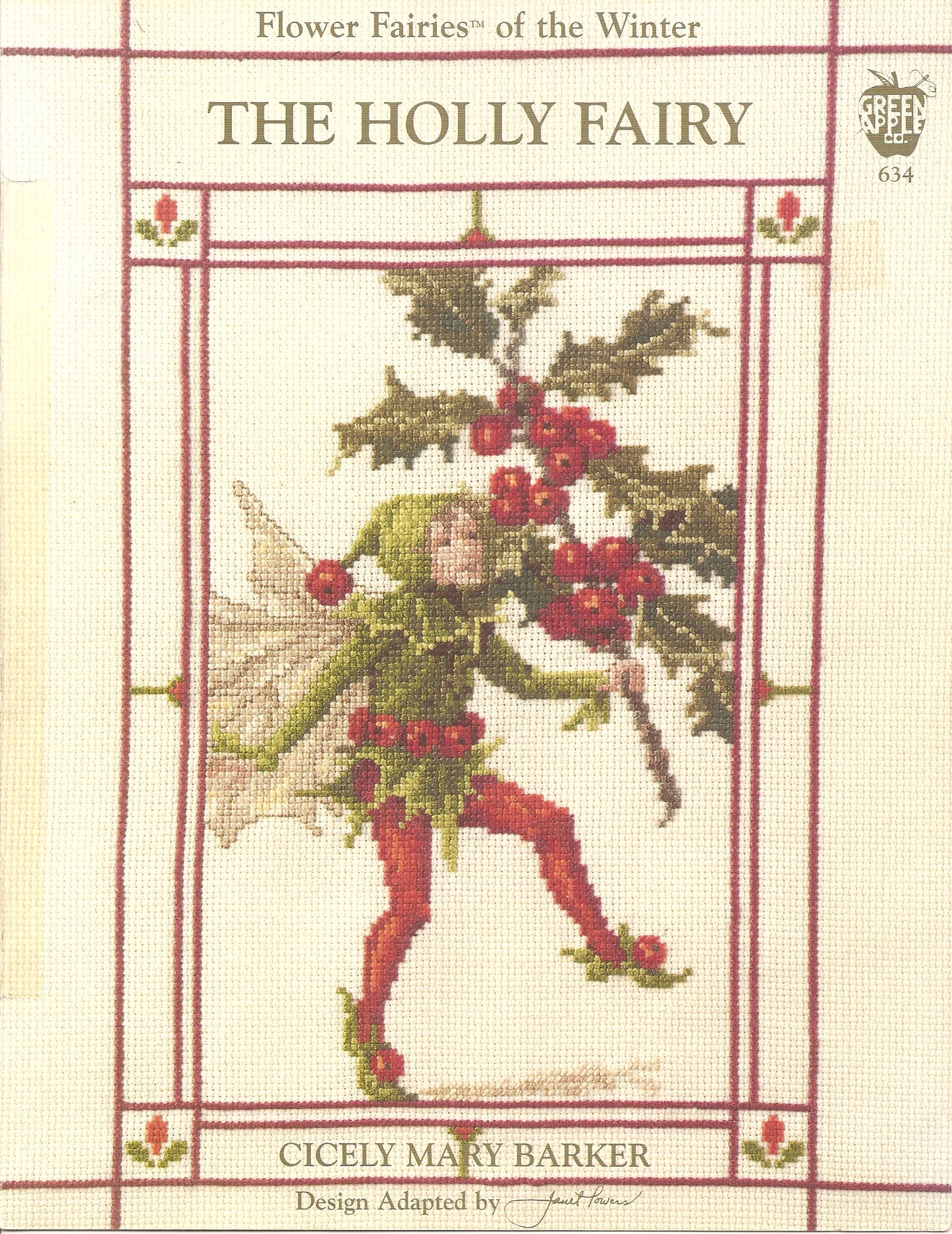 Green Apple The Holly Fairy 634 cross stitch pattern