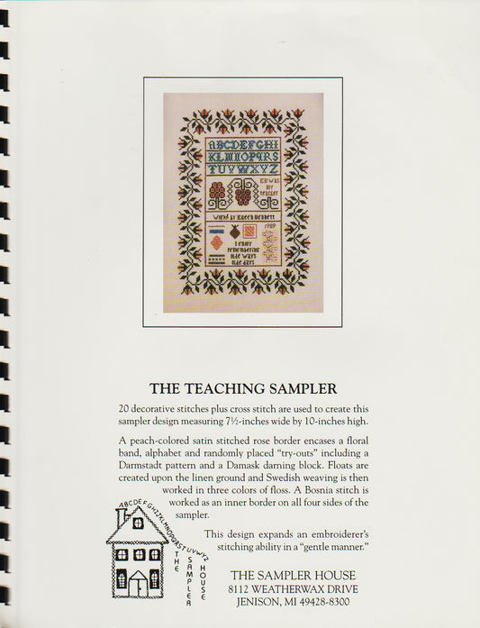 The Sampler House The Teaching Sampler cross stitch pattern