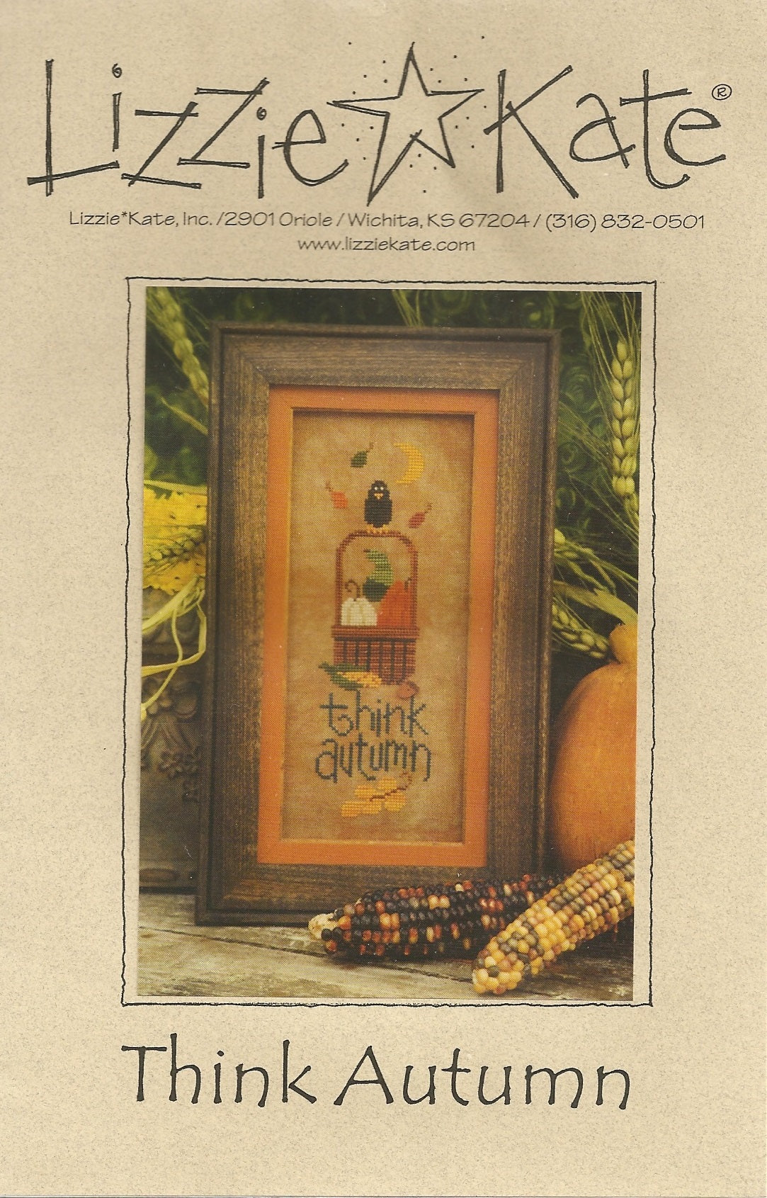 Lizzie Kate Think Autumn LK118 cross stitch pattern