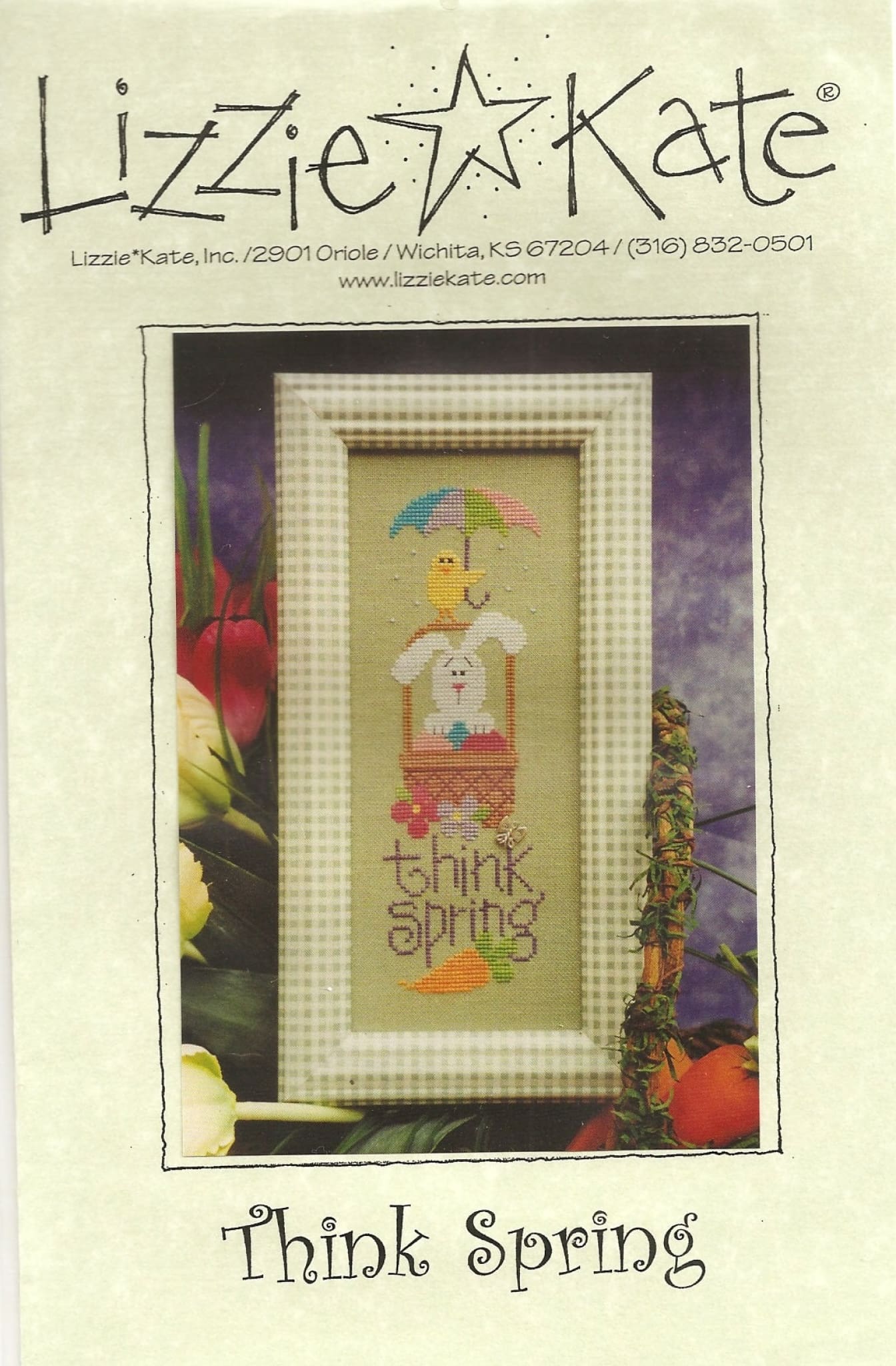 Lizzie Kate Think Spring LK116 cross stitch pattern