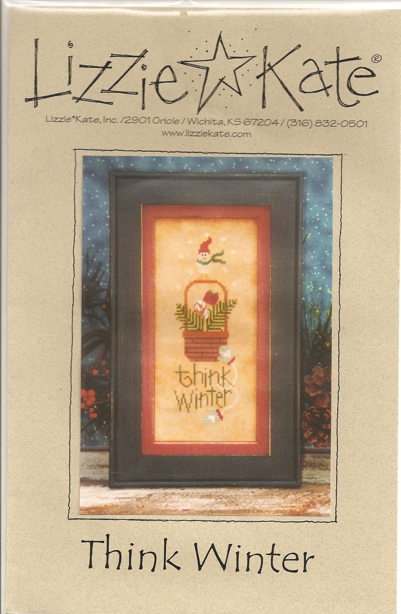 Lizzie Kate Think Winter LK121 cross stitch pattern
