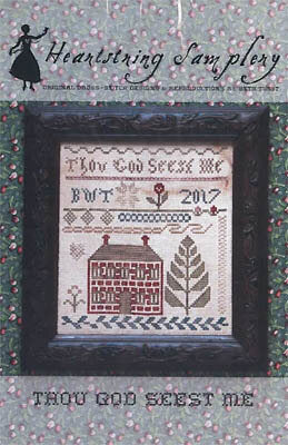Heartstring Samplery Thou God Seest Me cross stitch pattern