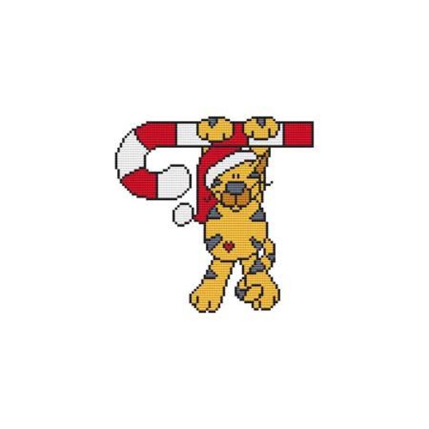 Tiger Candy Cane Critter Pattern Pattern