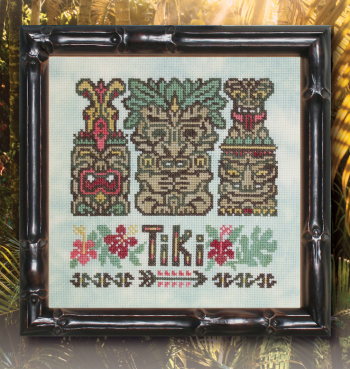 ink Circles Tiki Time cross stitch pattern