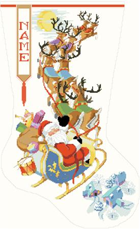 To All A Good Night Stocking pattern