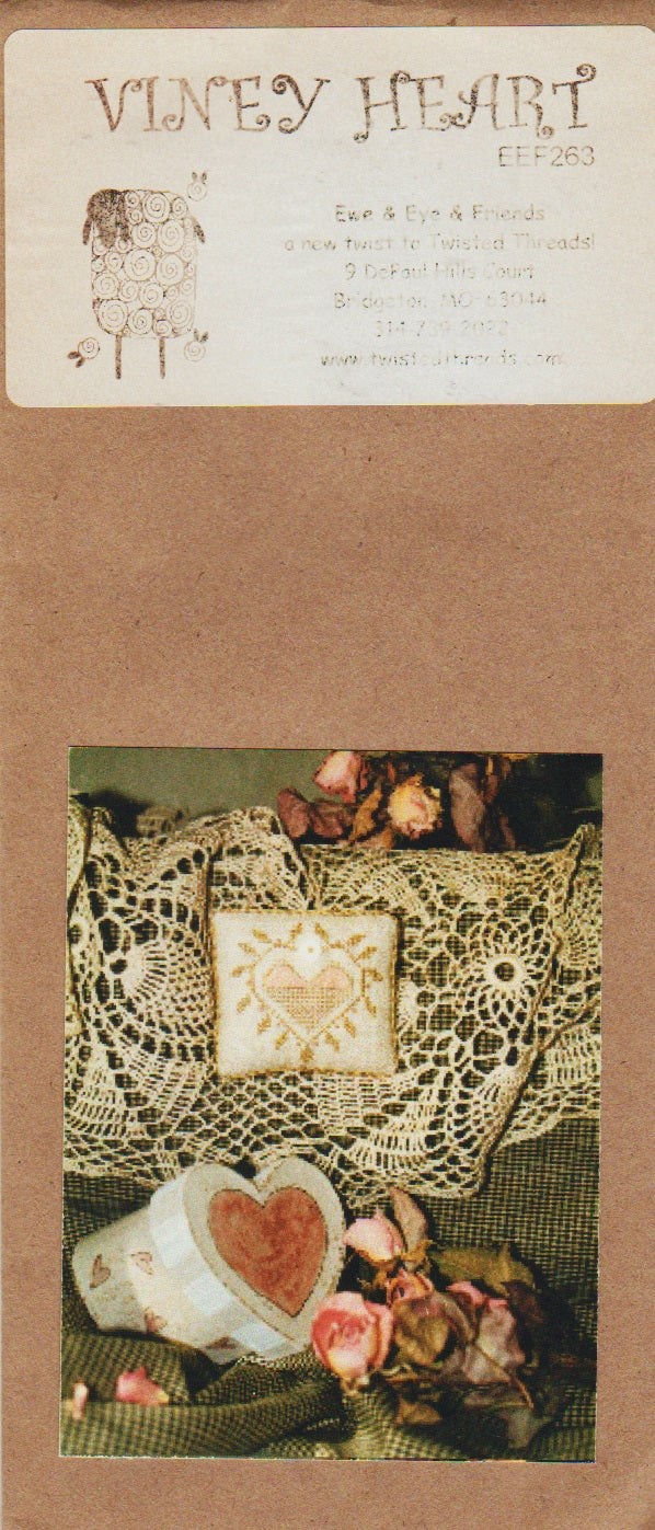 Ewe & Eye Viney Heart EEF263 cross stitch pattern