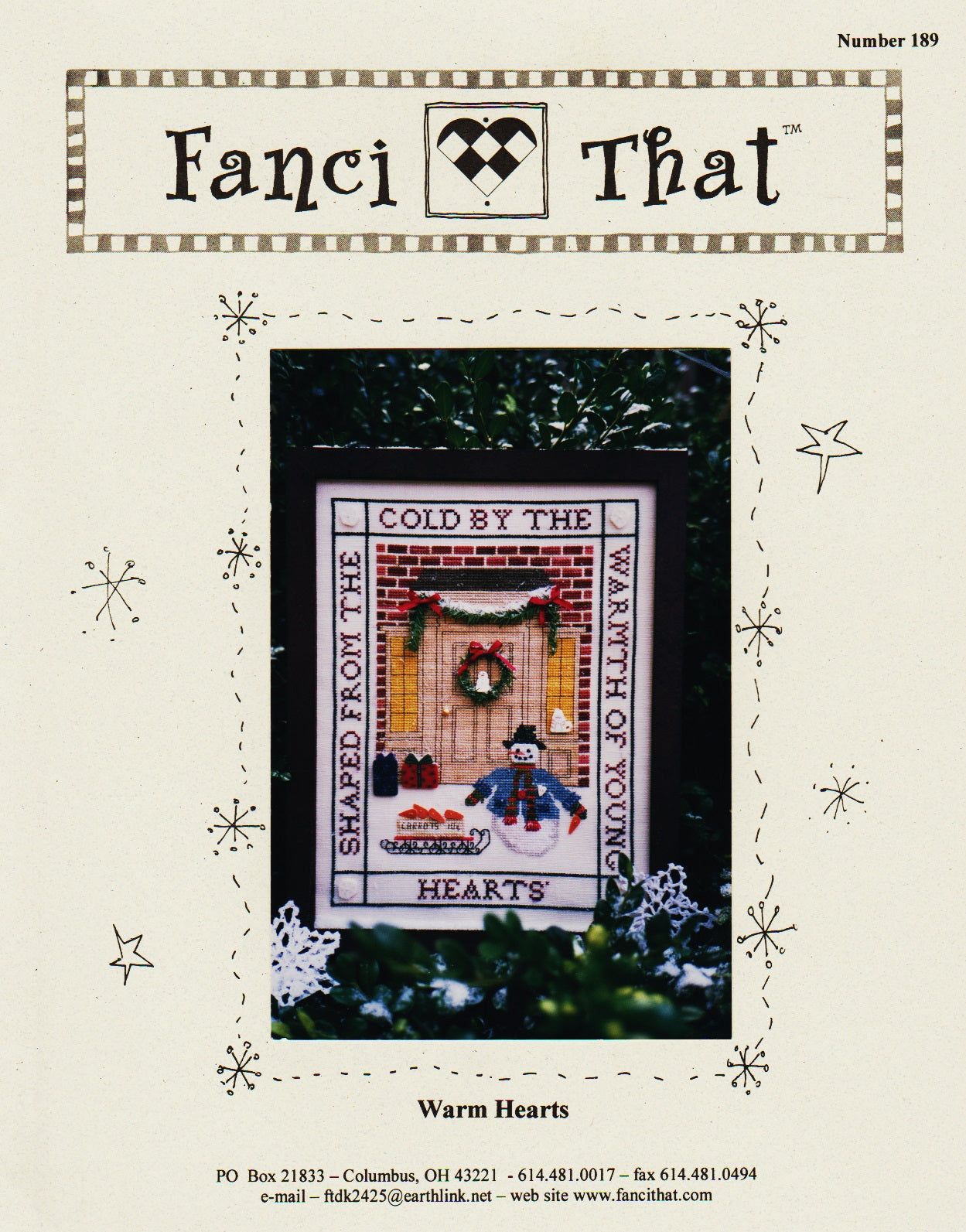 Fanci That Warm Hearts 189 cross stitch pattern