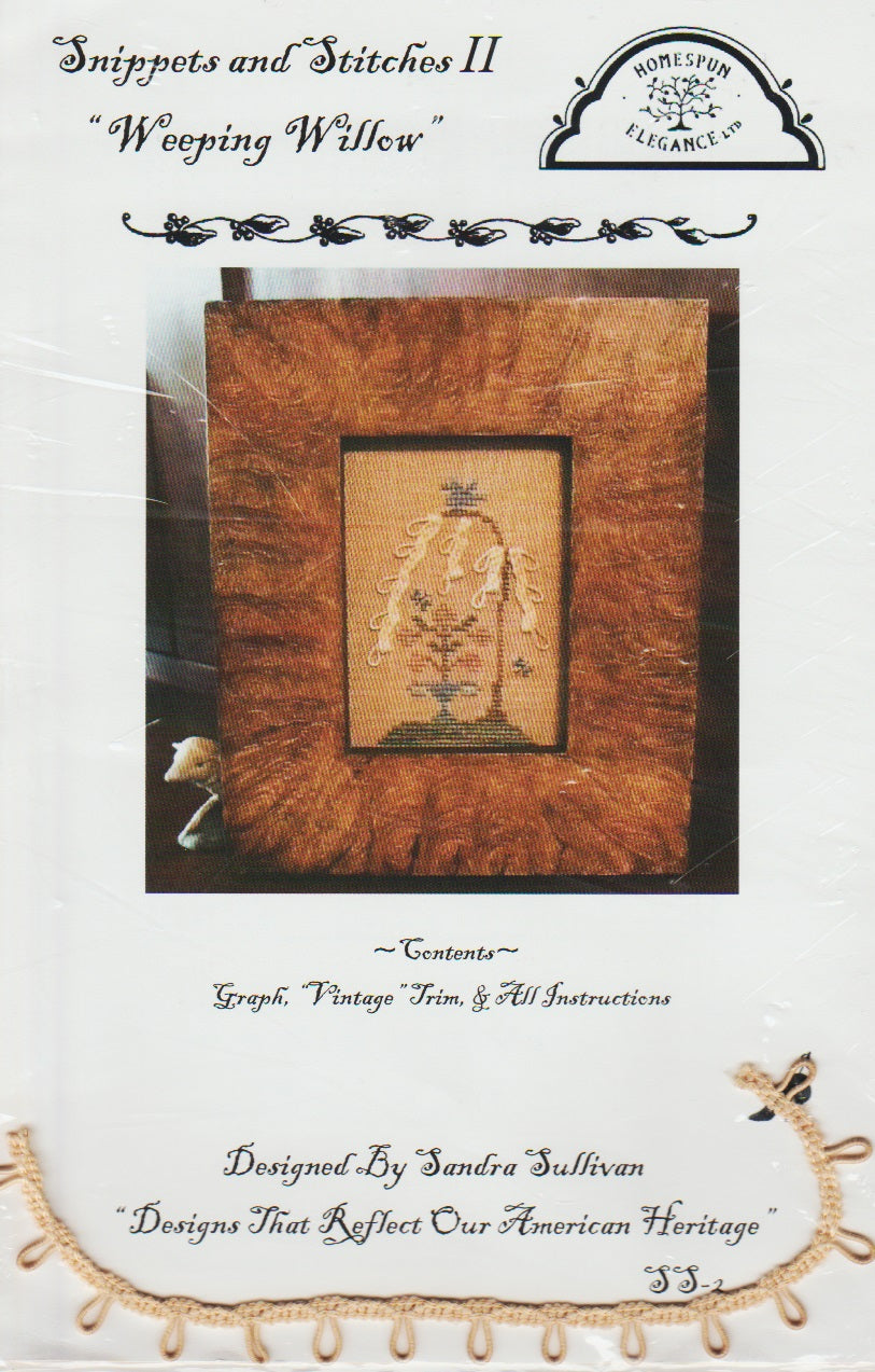 Homespun Elegance Weeping Willow cross stitch patterns