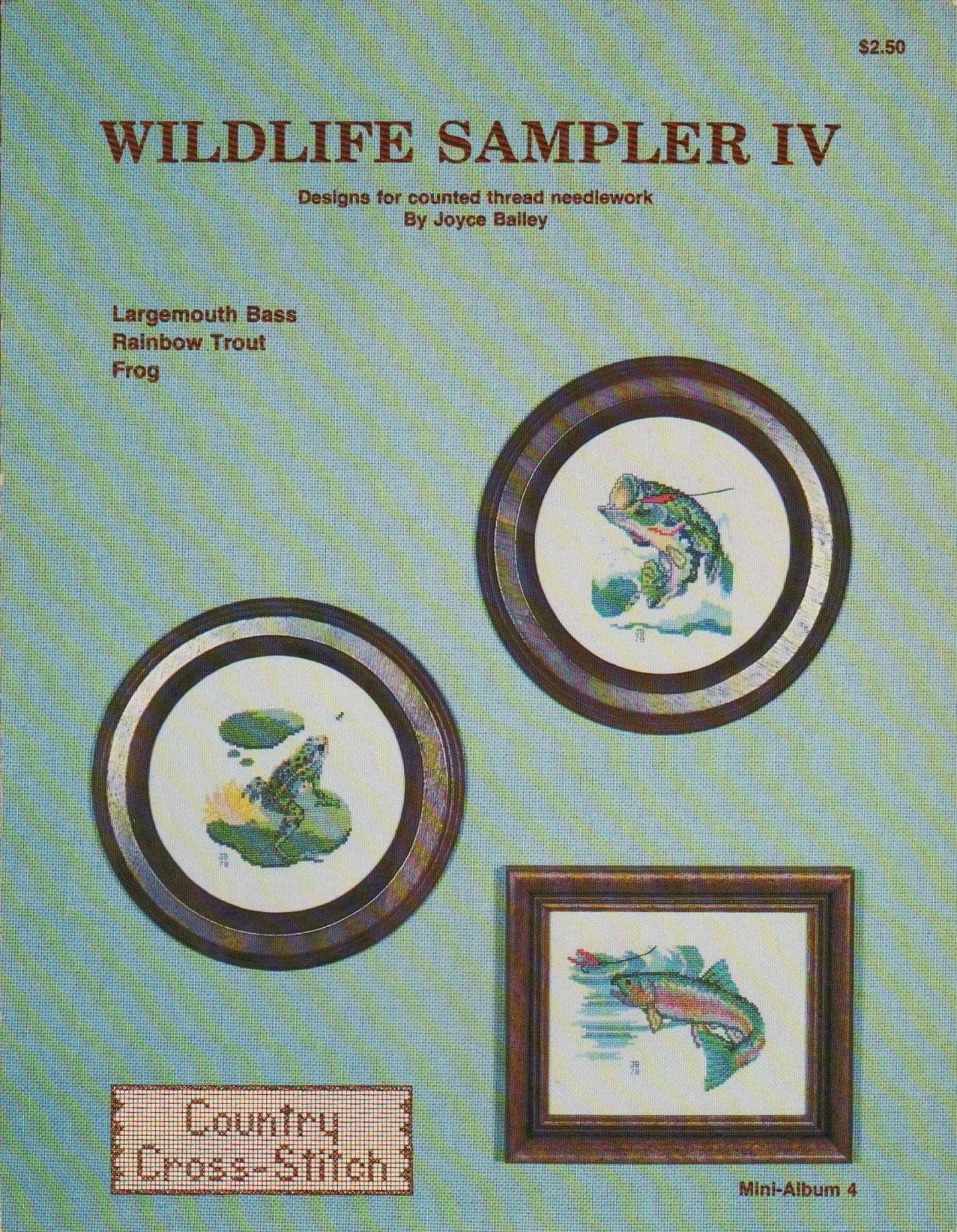 Country Cross-Stitch Wildlife Sampler IV 1978 cross stitch pattern