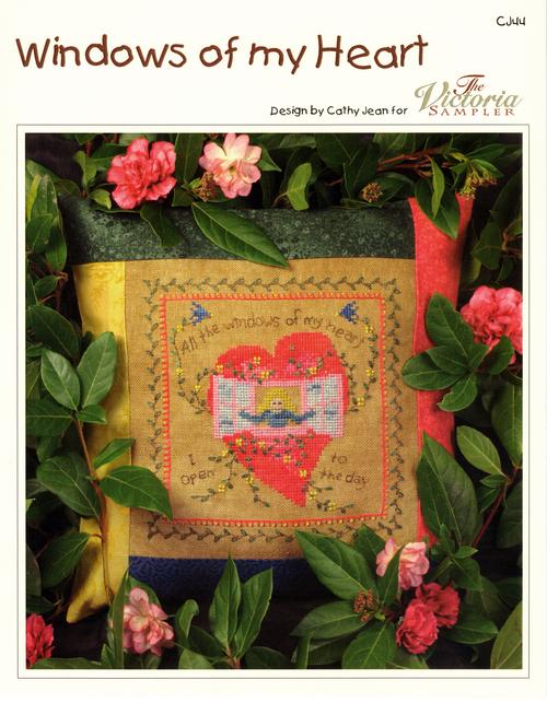 Victoria Sampler Windows Of My Heart CJ44 bird cross stitch pattern