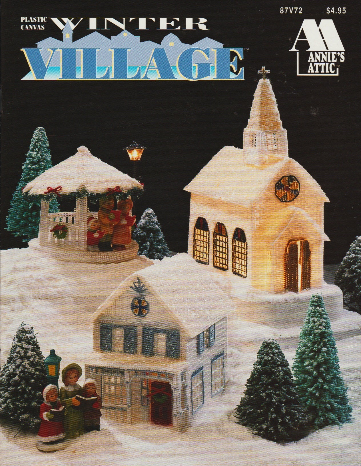 Annie's Attic Winter Village 87V72 plastic canvas pattern