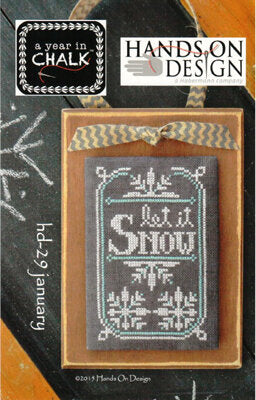 Hands On Design Year in Chalk January HD-29 cross stitch pattern