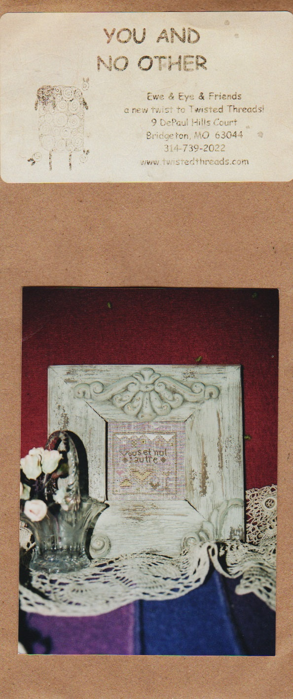 Ewe & Eye You And No Other cross stitch pattern