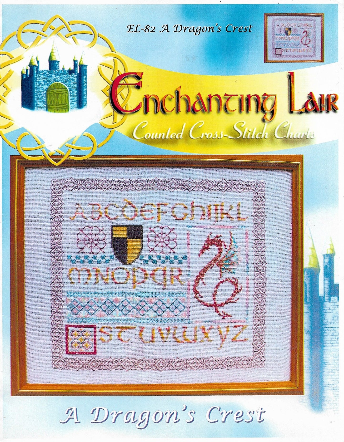 Dragons Lair A Dragon's Crest cross stitch pattern