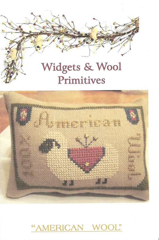 Widgets & Wool Primitives American Wool cross stitch pattern