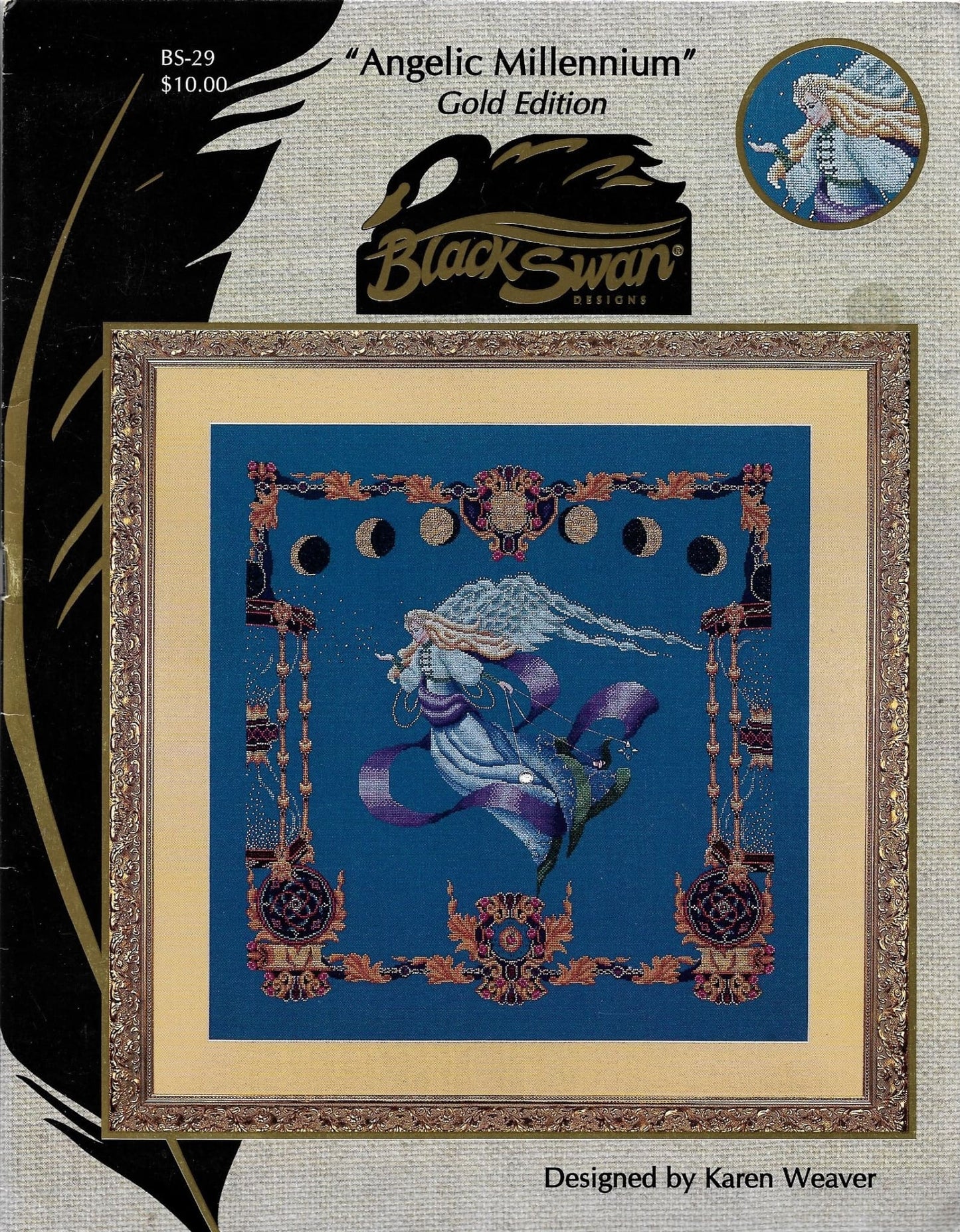 Black Swan Angelic Millennium BS-29 angel cross stitch pattern