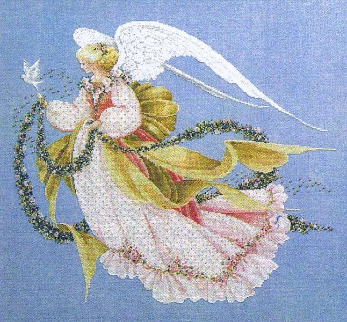 Lavender and Lace Angel of Summer L&L26 Marilyn Leavitt-Imblum victorian cross stitch pattern