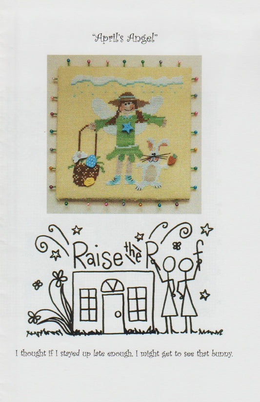 Raise The Roof April's Angel Easter cross stitch pattern