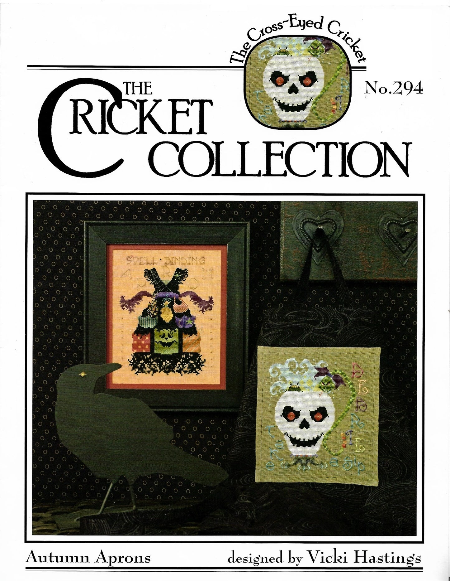 Cricket Autumn Aprons CC294 cross stitch pattern