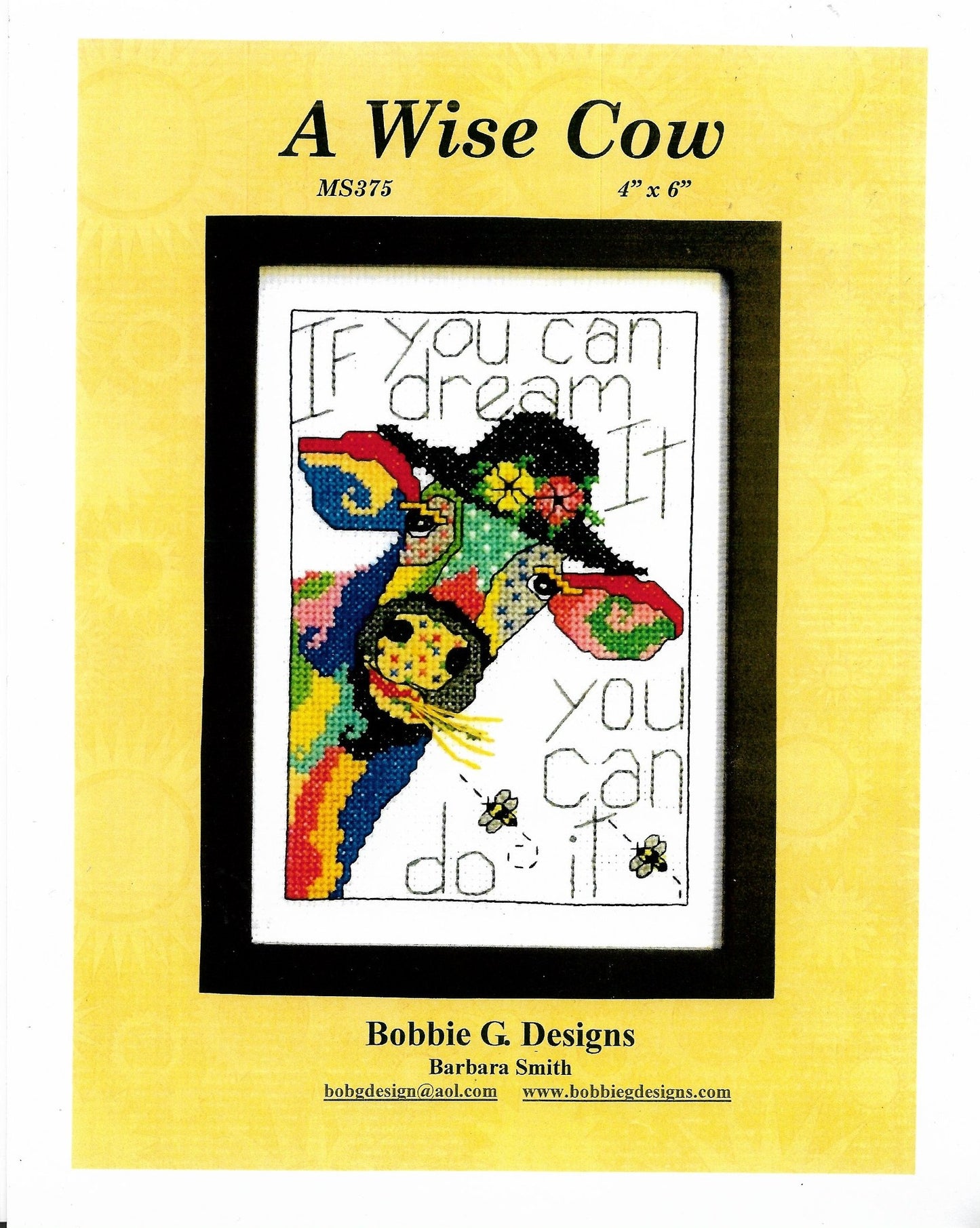 A Wise Cow pattern - Sandra's Stitch Stash