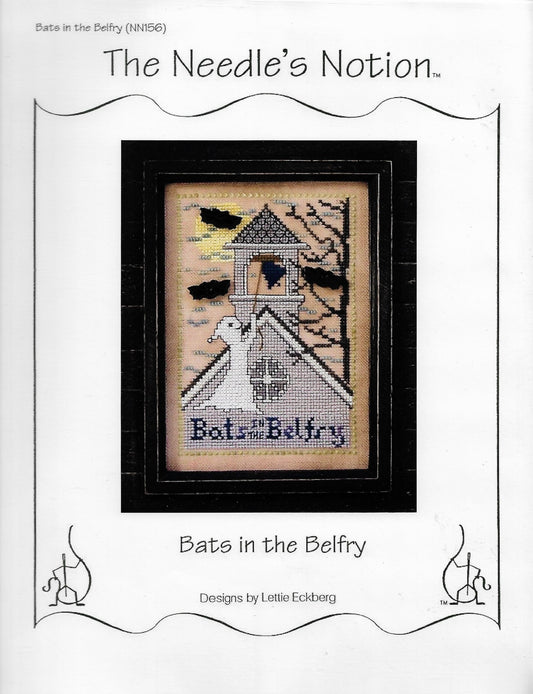 Needle's Notion Bats in the Belfry cross stitch pattern