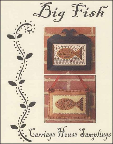 Carriage House Big Fish cross stitch pattern
