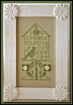 Little House Needleworks Birdhouse Alphabet LHNPC-59 cross stitch pattern