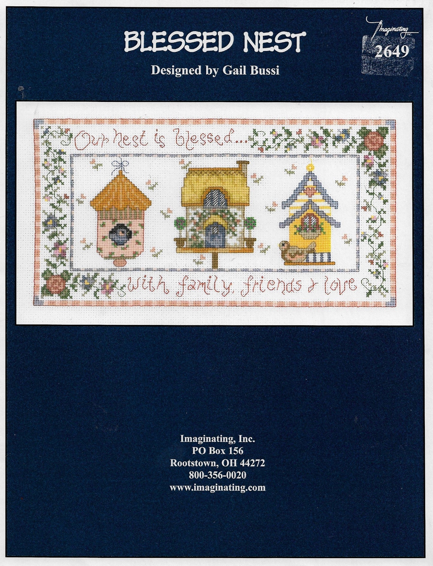 Imaginating Blessed Nest 2649 cross stitch pattern