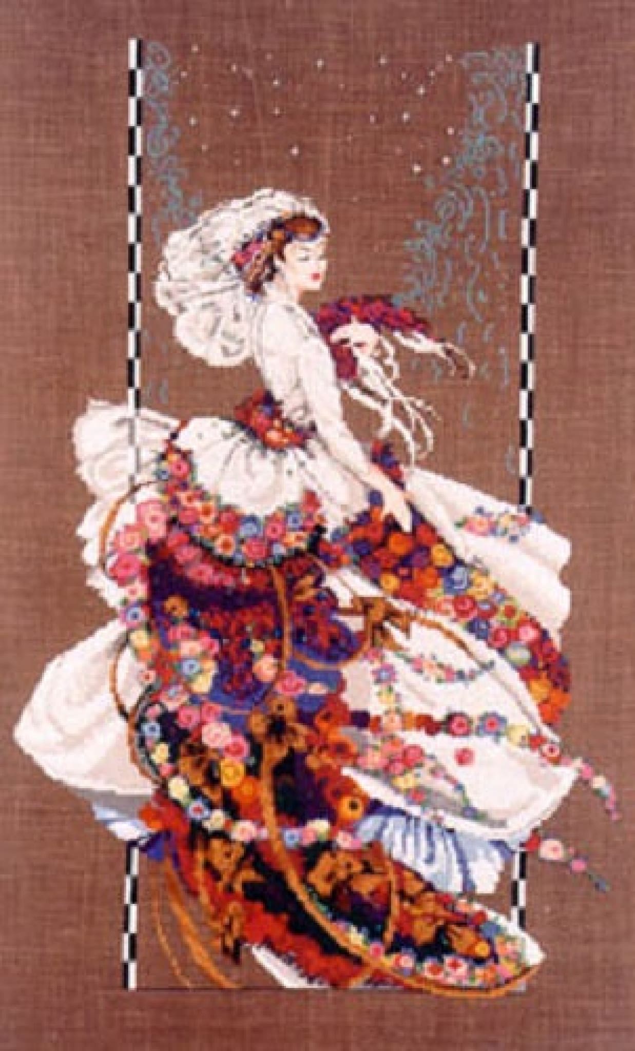 Mirabilia Blooming Bride MD18 victorian cross stitch
