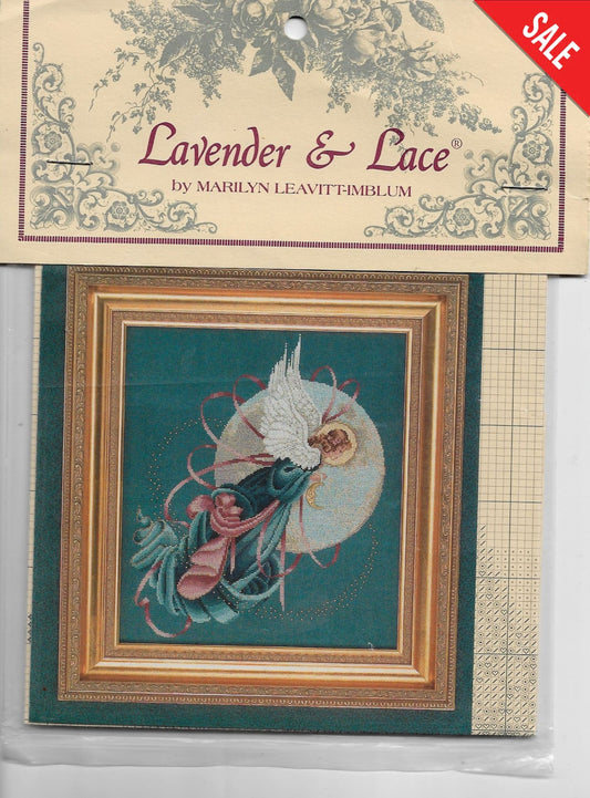 Lavender & Lace Blue Moon Angel L&L36 cross stitch pattern