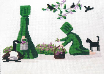 Diane Graebner Blueberry Pie Tonight, DGX-174 cross stitch pattern