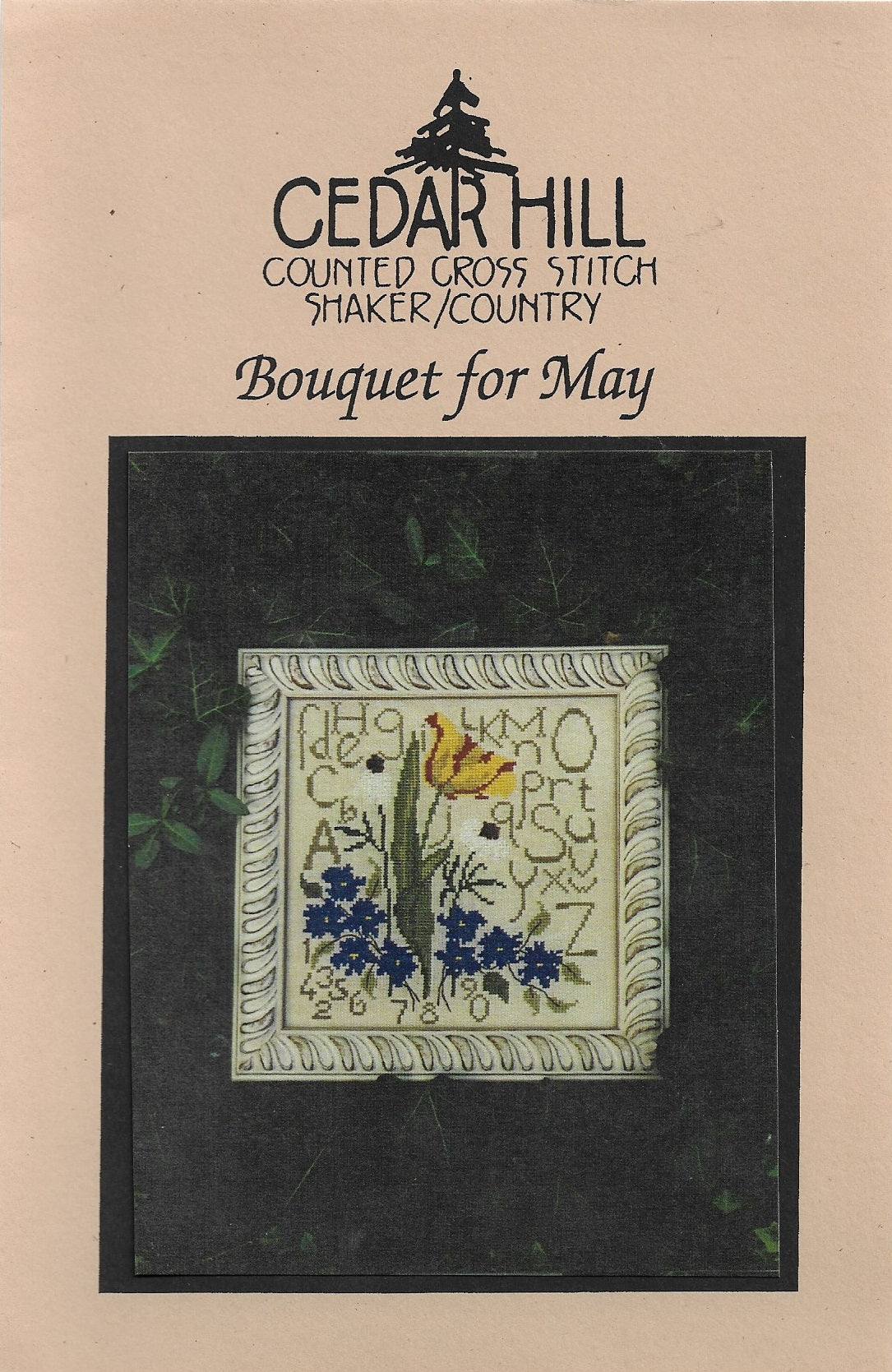 Cedar Hill Bouquet for May cross stitch pattern