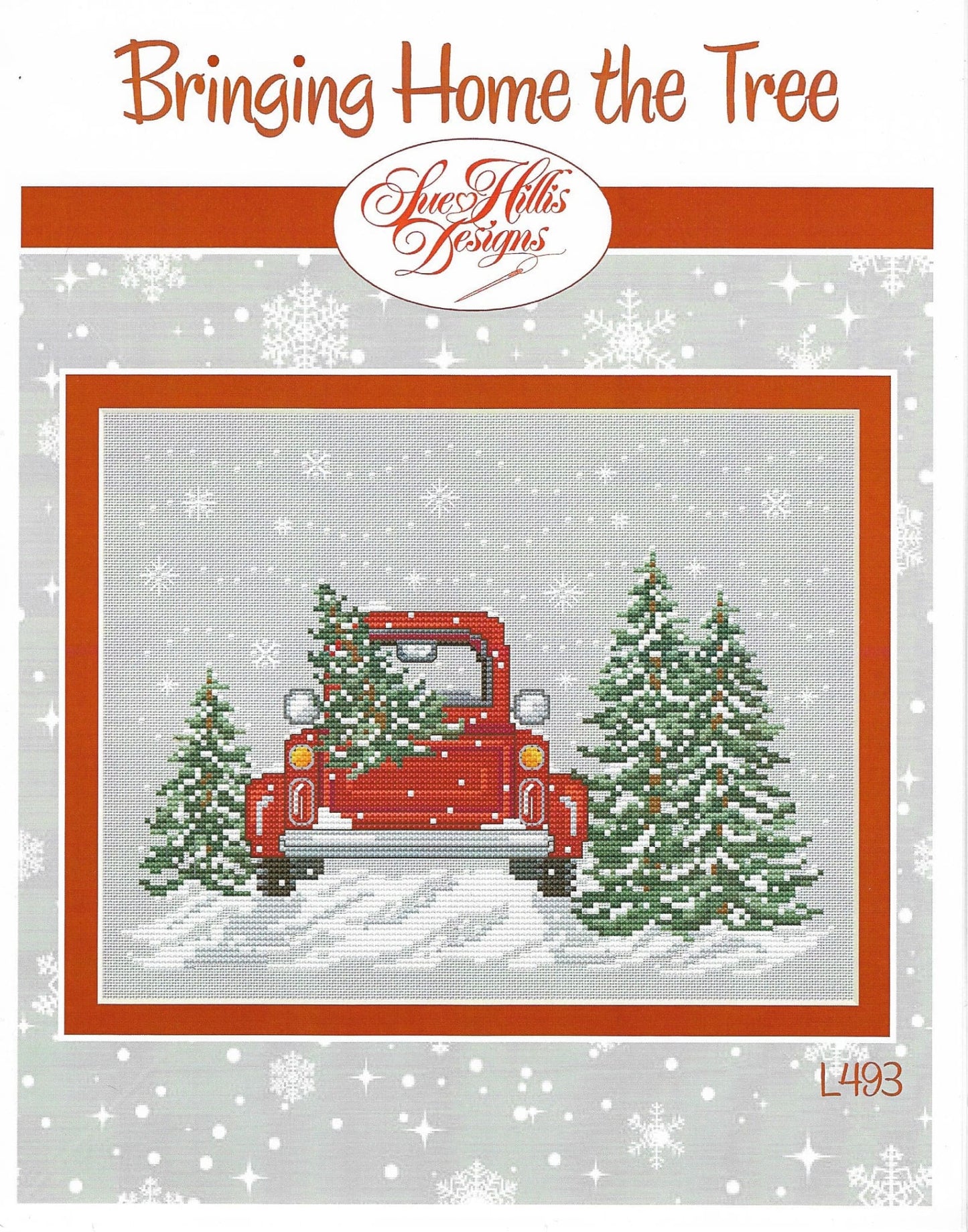 Sue Hillis Bringing home the tree L493 cross stitch pattern