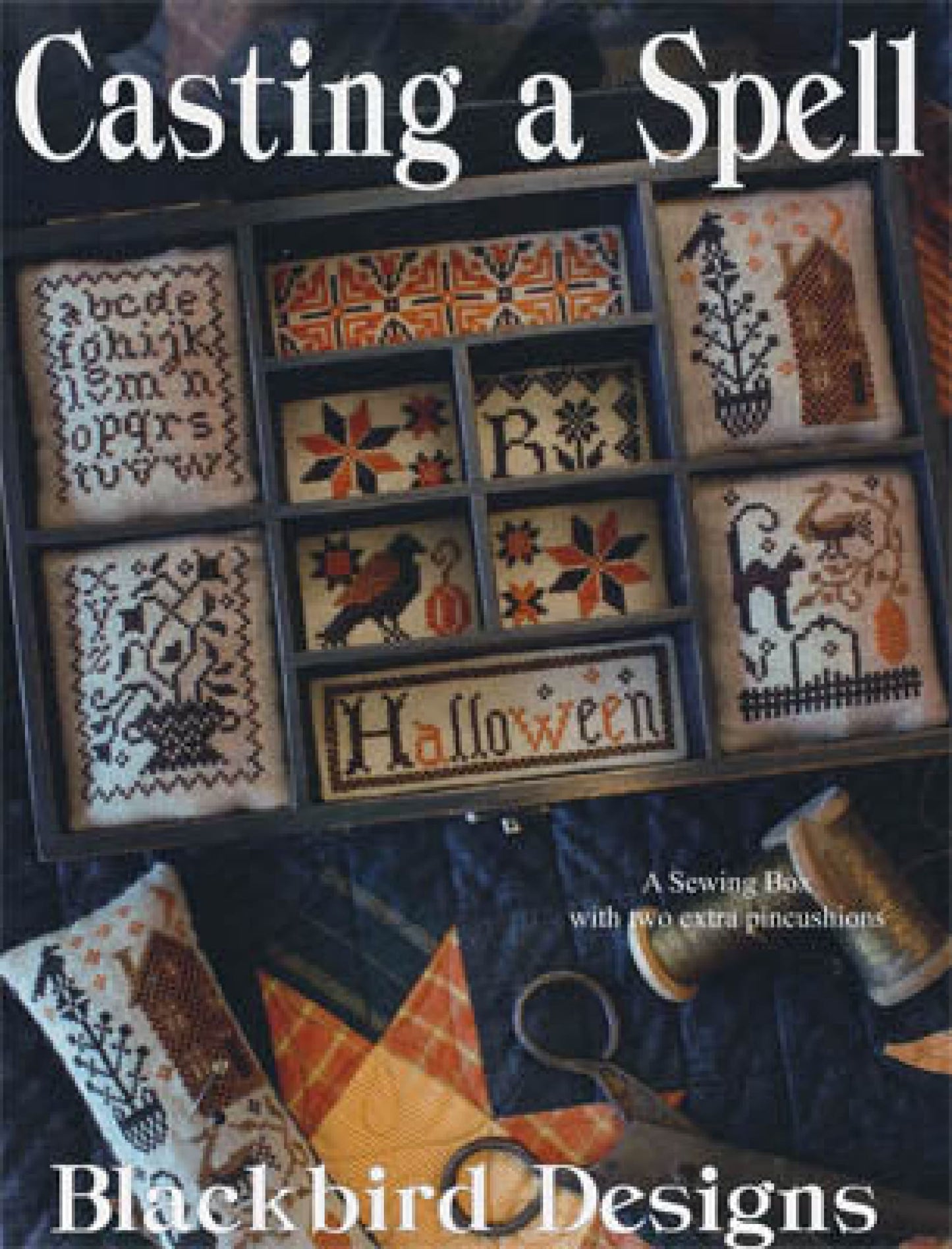 Blackbird Designs Casting a spell sewing box cross stitch