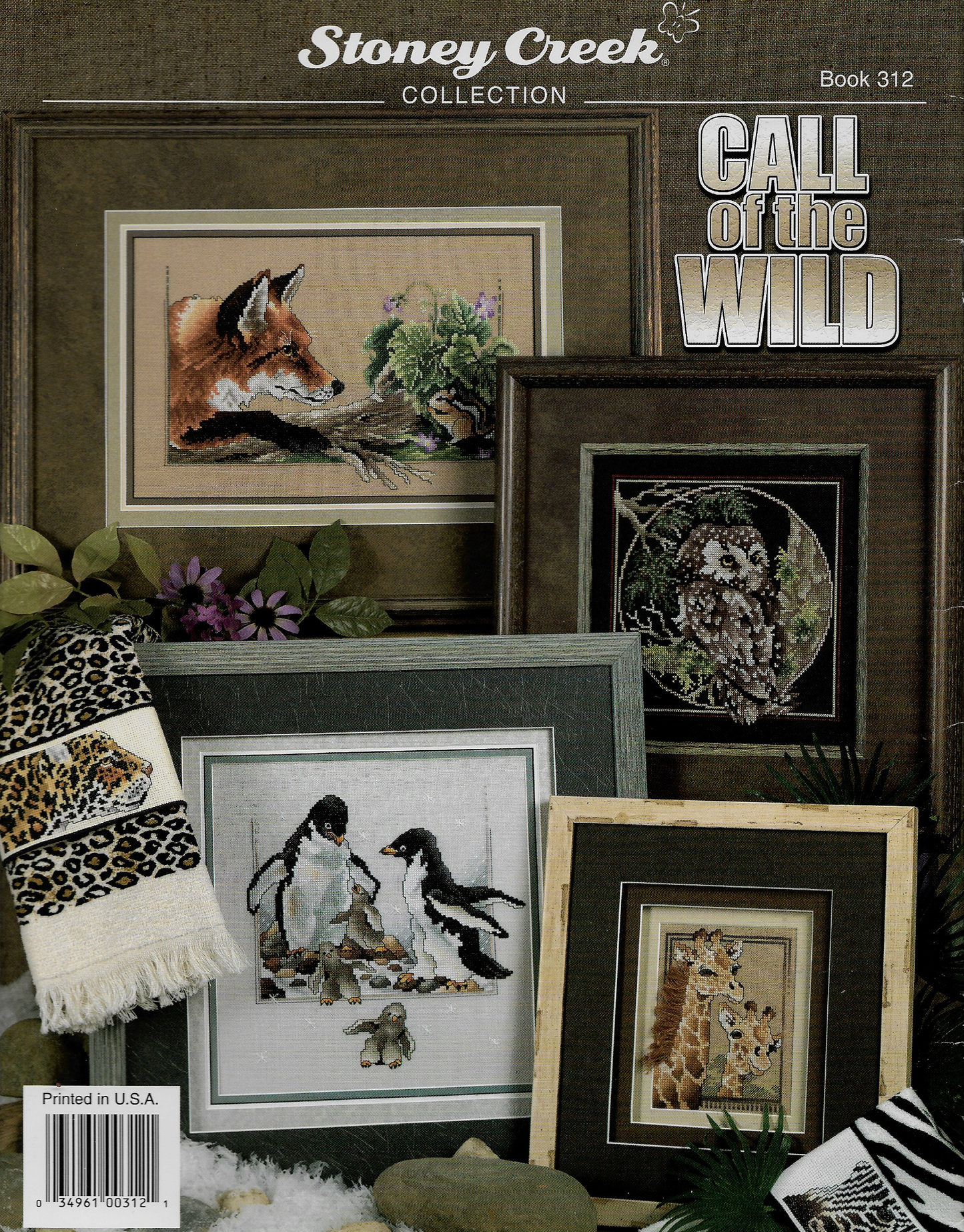 Stoney Creek Call of the Wild BK312 animal cross stitch pattern