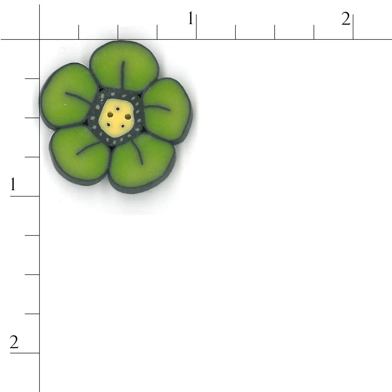 Lime Wildflower CB1000 Buttons