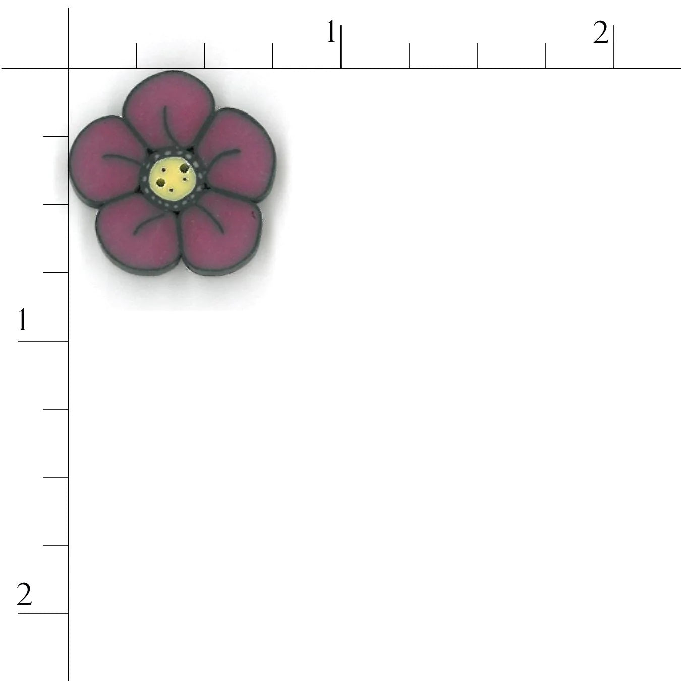 Raspberry Wildflower CB1006 Buttons