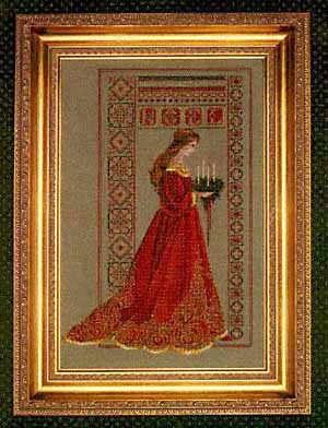 Lavender and Lace Celtic Christmas L&L32 Marilyn Leavitt-Imblum victorian cross stitch pattern