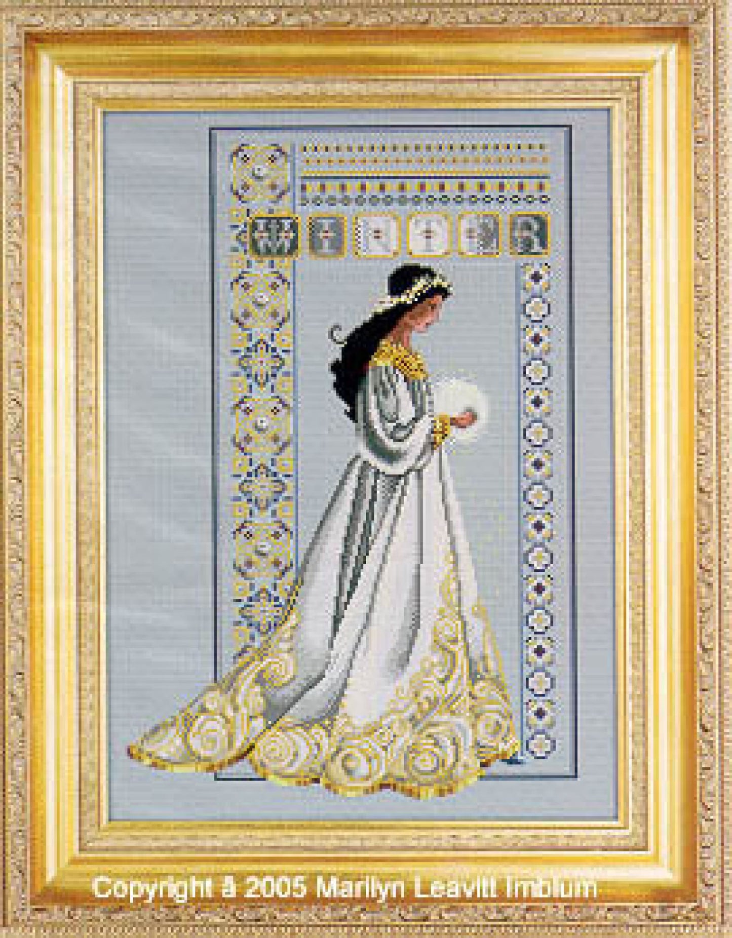 Lavender and Lace Celtic Winter L&L60 Marilyn Leavitt-Imblum victorian cross stitch pattern
