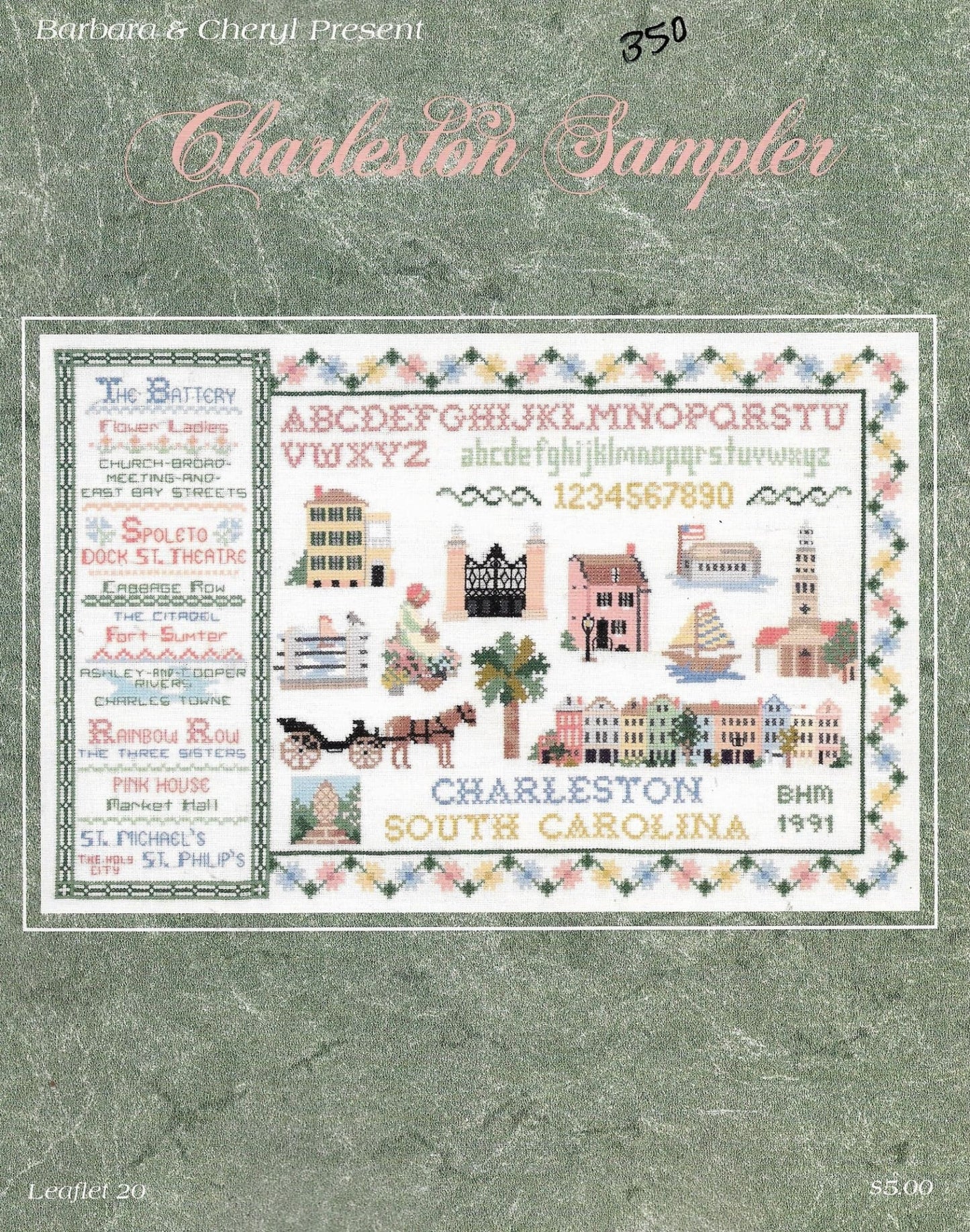 Barbara & Cheryl Charleston Sampler cross stitch sampler