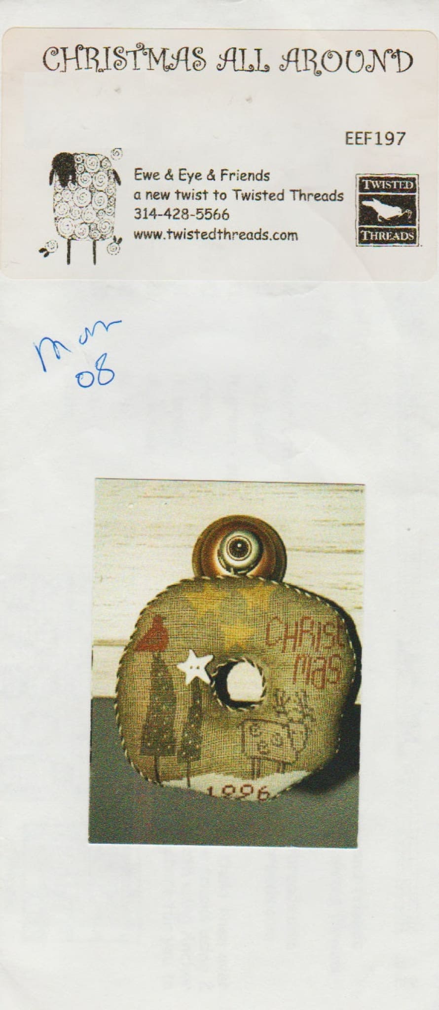 Ewe & Eye Christmas All Around EEF197 cross stitch pattern