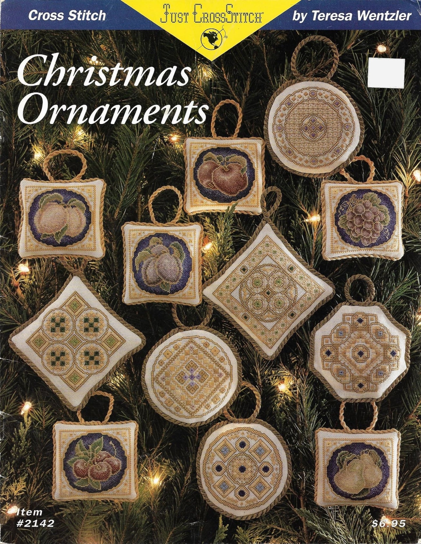 Just CrossStitch Christmas Ornaments Teresa Wentzler 2142 cross stitch pattern