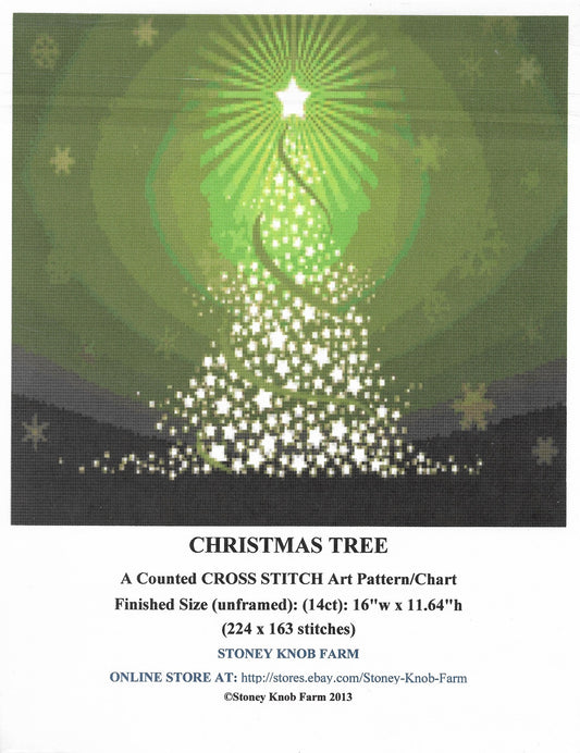 Stoney Knob Farm Christmas Tree cross stitch pattern