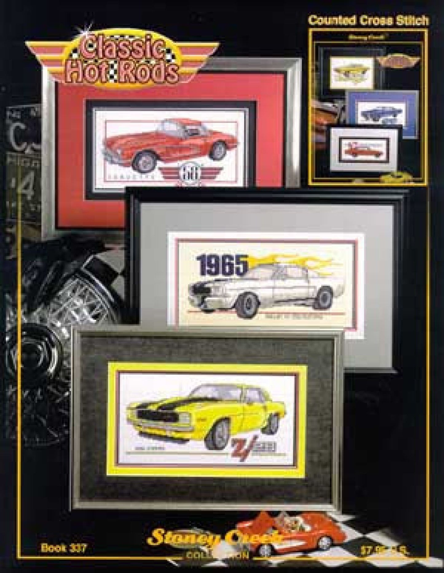 Stoney Creek Classic Hot Rods BK337 cross stitch pattern
