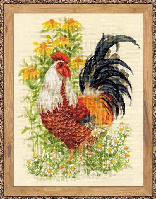 Riolis Cock 1479 cross stitch kit