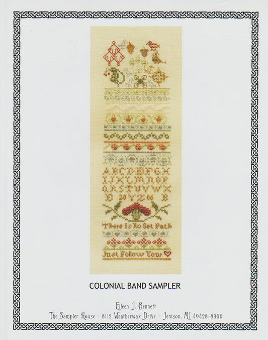 Sampler House Colonial Band Sampler cross stitch pattern