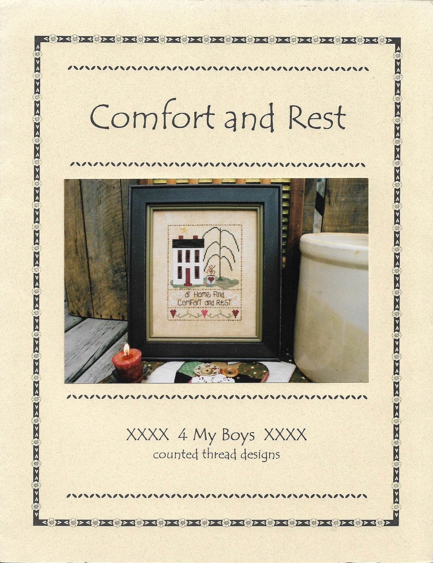 4 My Boys Comfort and rest cross stitch pattern