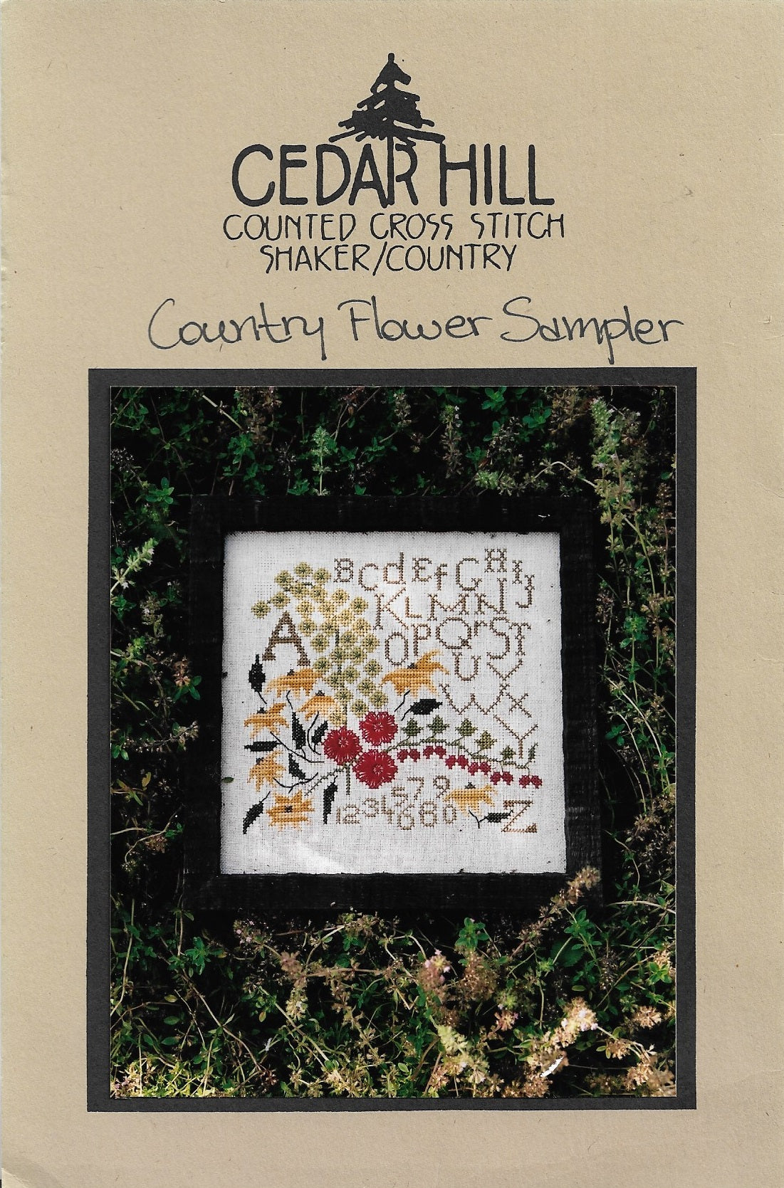 Cedar Hill Country Flower Sampler cross stitch pattern