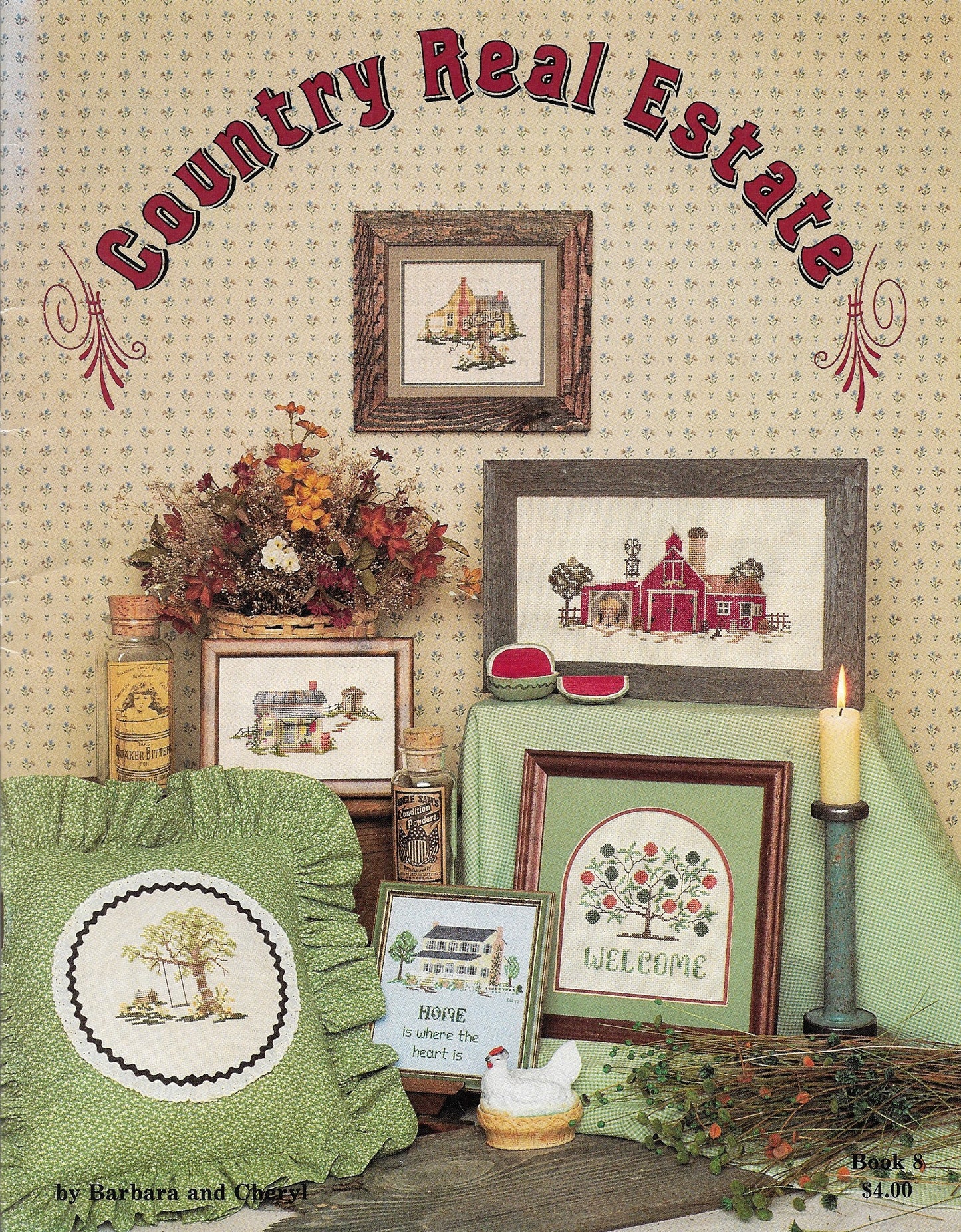 Barbara & Cheryl Country Real Estate cross stitch pattern