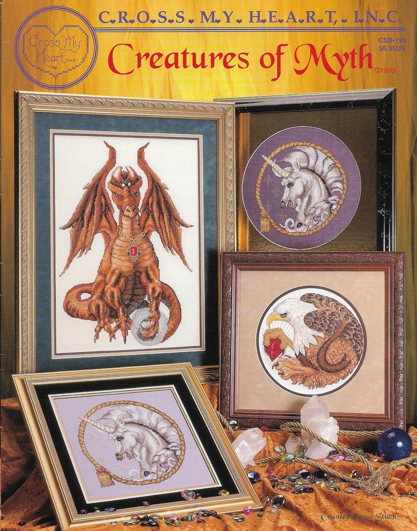 Cross My Heart Creatures of Myth CSB-193 mythical cross stitch pattern